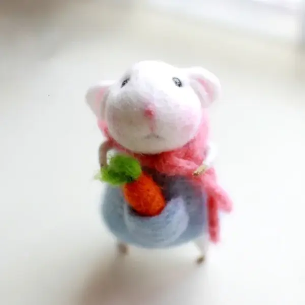 Hand-Woven Mouse doll