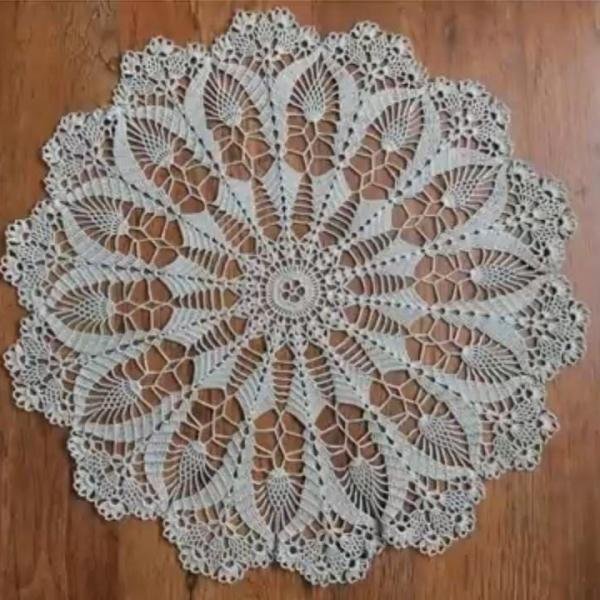 Crochet tablecloth for home