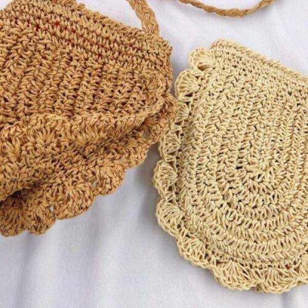 Small Crochet Lace Semicircle Bag For Female