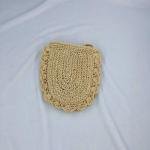 Small Crochet Lace Semicircle Bag For Female