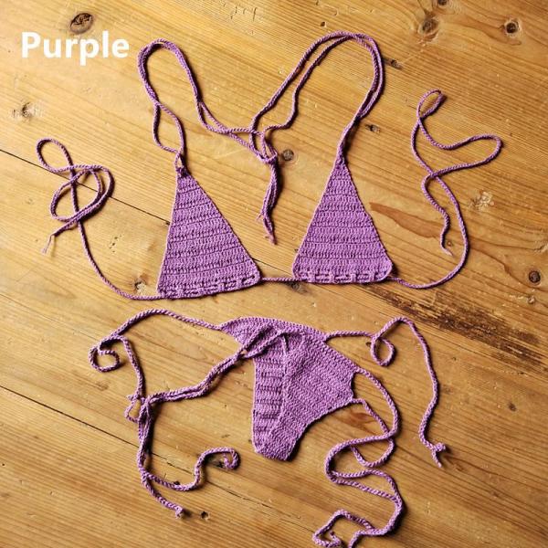 Maillot de bain fait main au crochet