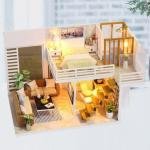 Children's handmade building house model