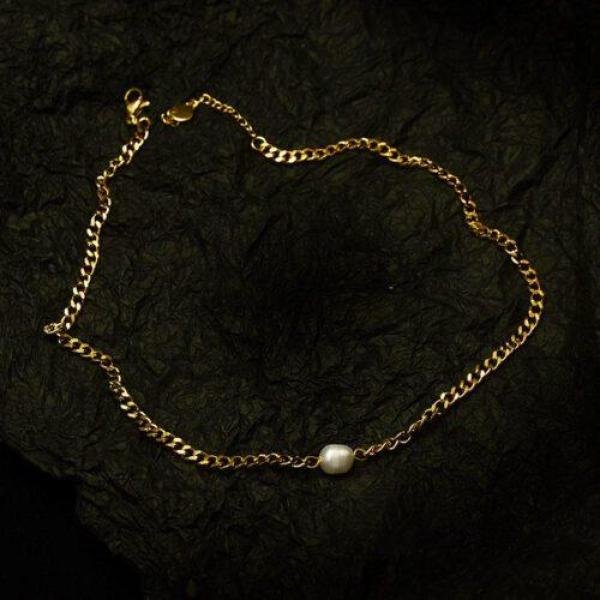 Pearl handmade chain clavicle necklace