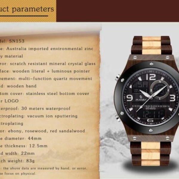 Luxury Handmade Wood Watch