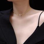 Pearl handmade chain clavicle necklace