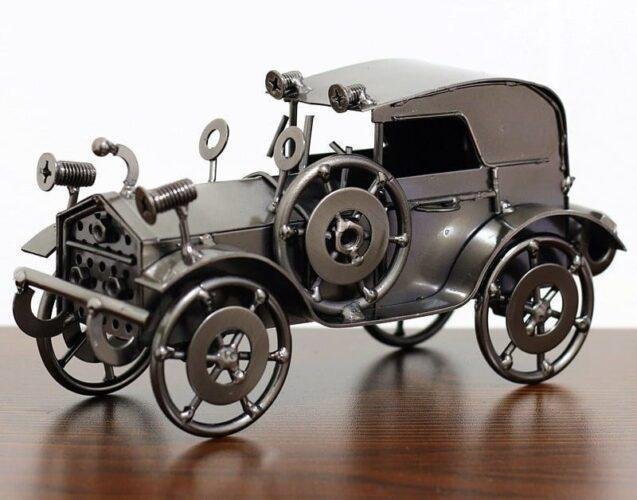 Handmade Wrought Iron Car Model