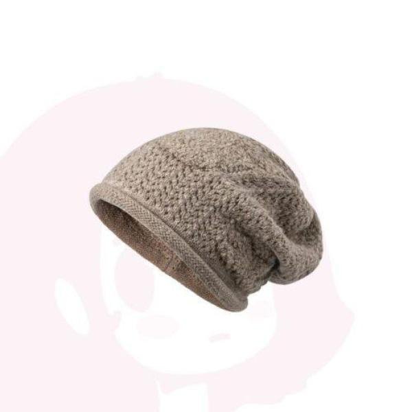 Chapeau en laine crochetée souple et ample pour femme