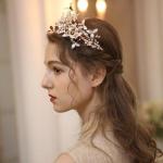 Bridal Crown With Original Handmade Flowers