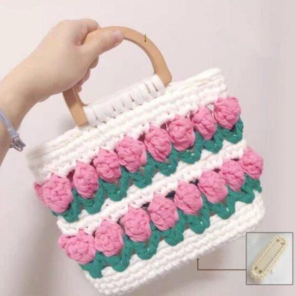 Sac à main au crochet Tulipe