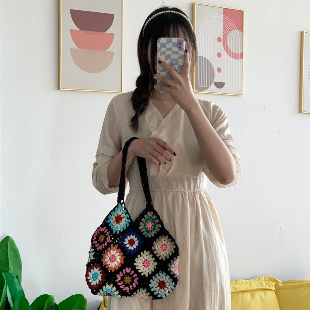 Sac tissé au crochet fait main