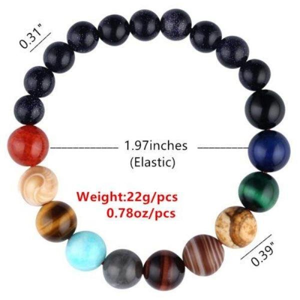 Eight Planets Beaded Bracelet