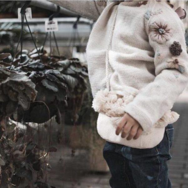 Pull fait main en pur coton