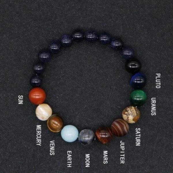 Eight Planets Beaded Bracelet