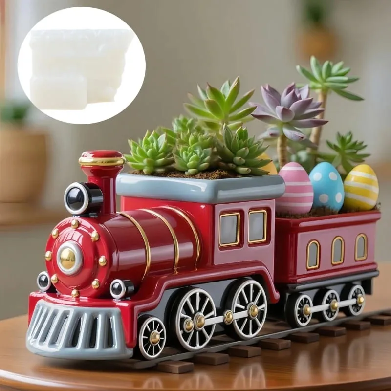 Vintage Locomotive Silicone Mold