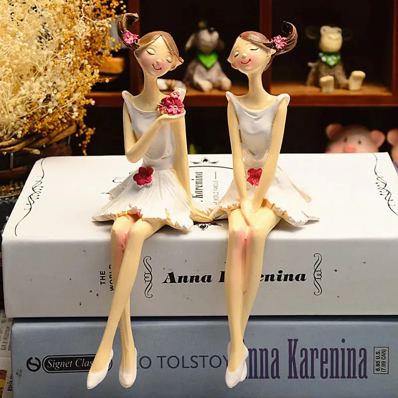 Romantic Resin Angel Fairy Set of 2