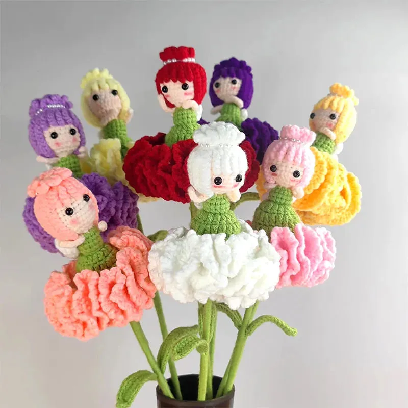 Custom Crochet Carnation Doll Flower