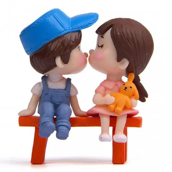 Handcrafted Garden Bench Statue