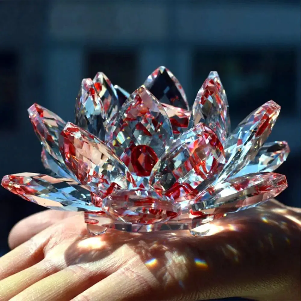 Crystal Lotus Flower Ornament