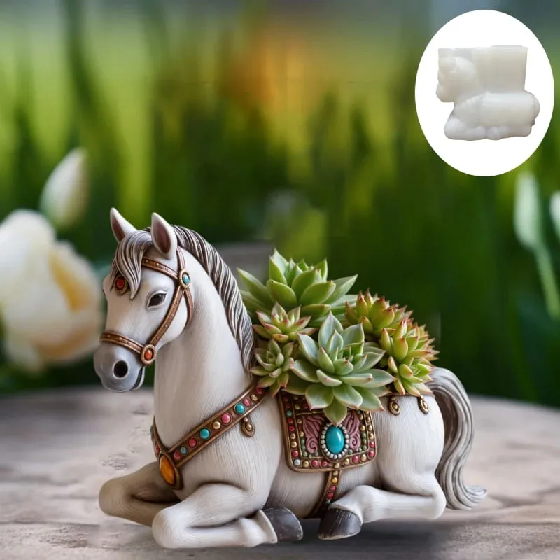 Crouching Horse Silicone Mold