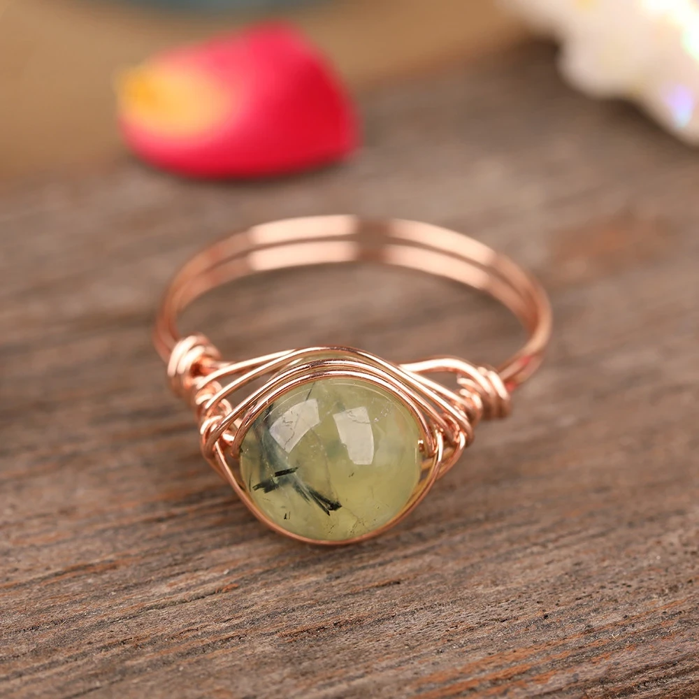 Single Stone Bead Handmade Ring