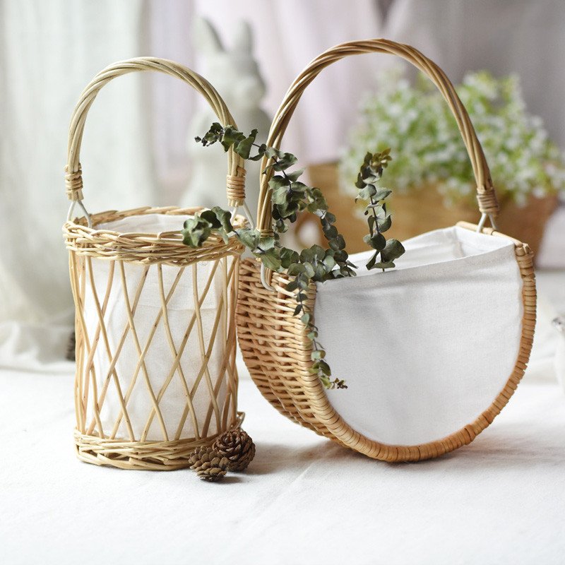 Handmade Rattan Wall Basket