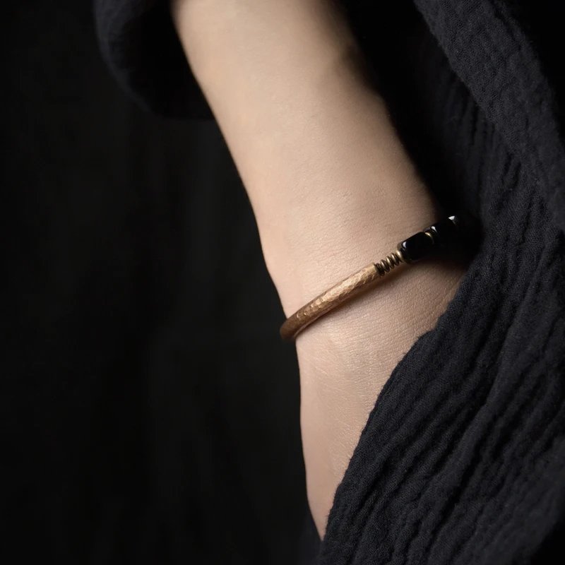The Aegis Shield Obsidian Bracelet