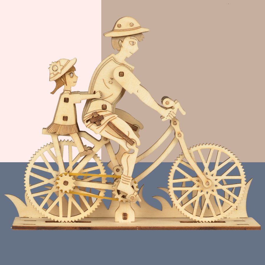 DIY Wooden Bicycle Model Kit