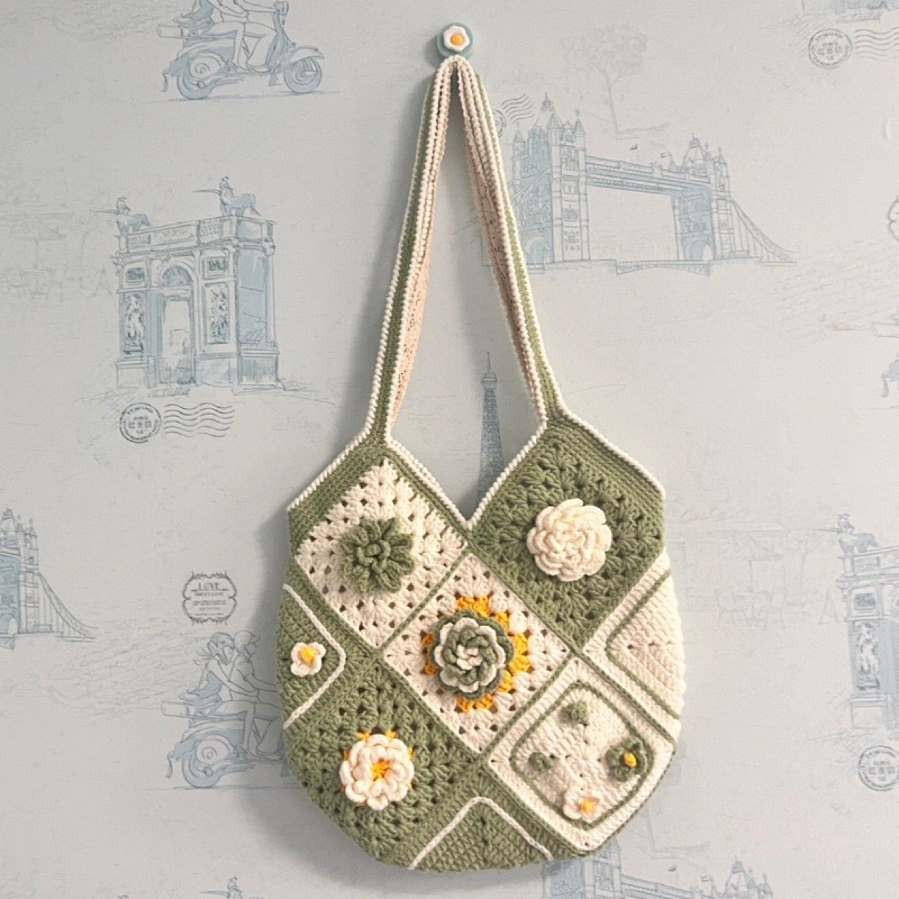 The Grandma's Garden Crochet Bag