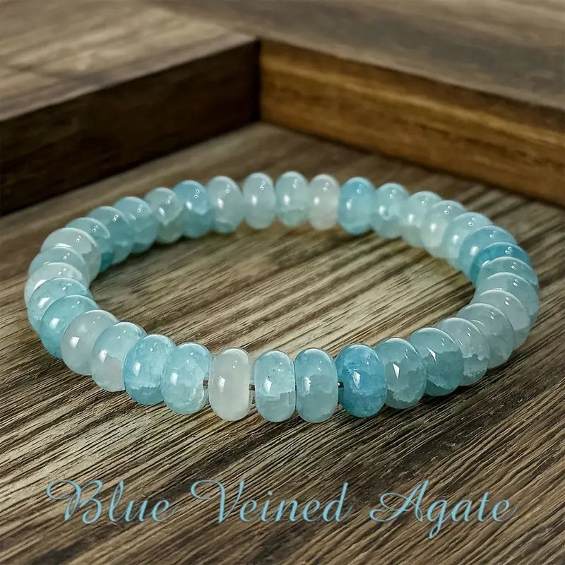 Handmade Green Agate Style Beaded Bracelet