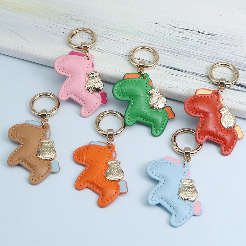 Handmade Leather Pendant Fashion Keychain