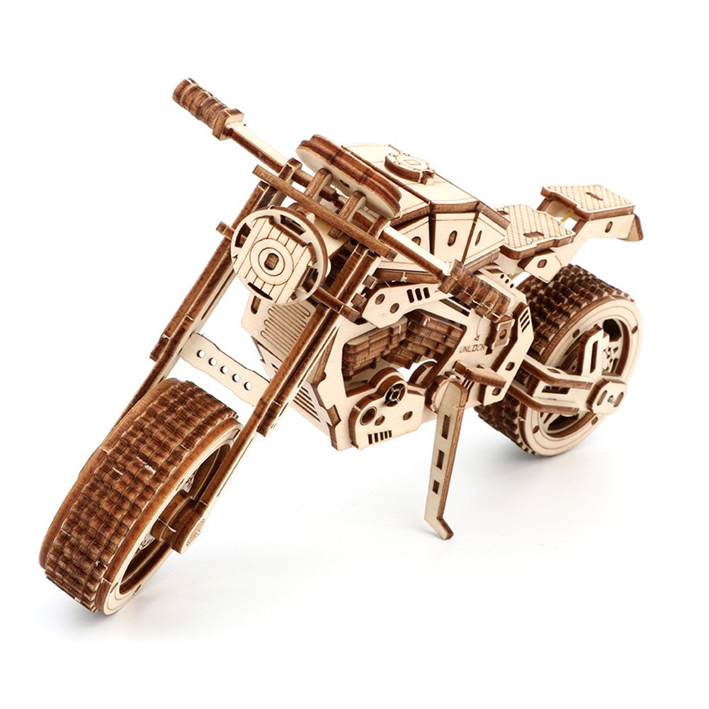 Motorcycle Toy Handmade Diy Puzzle Ornaments