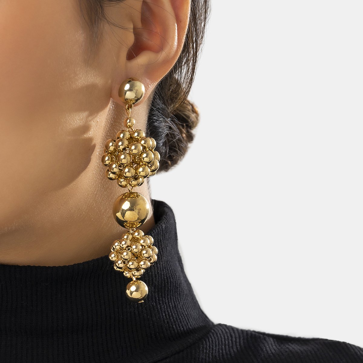 French-Inspired Long Beaded Earrings