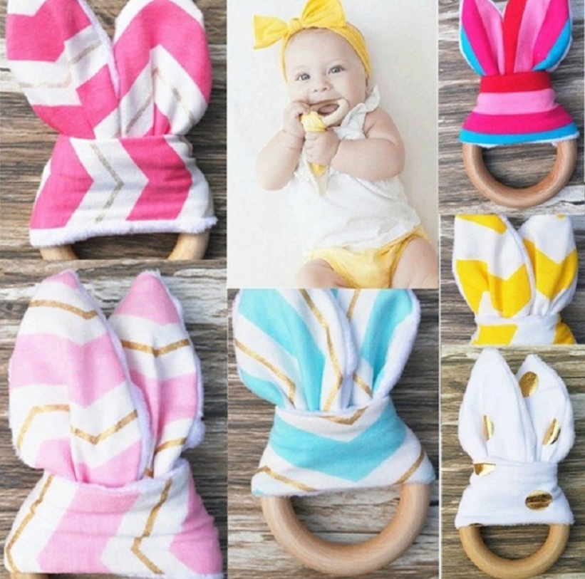 Natural Wooden Baby Teether