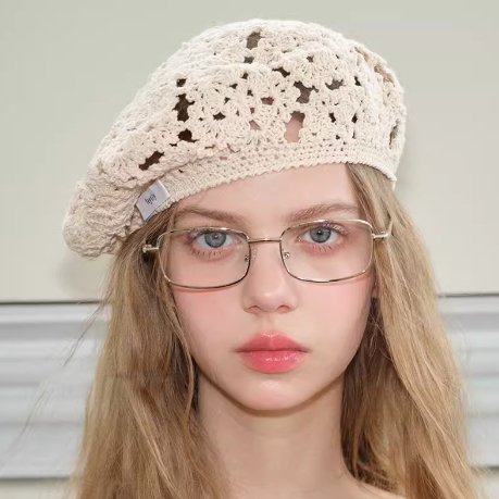 Vintage Handmade Hollow Beret