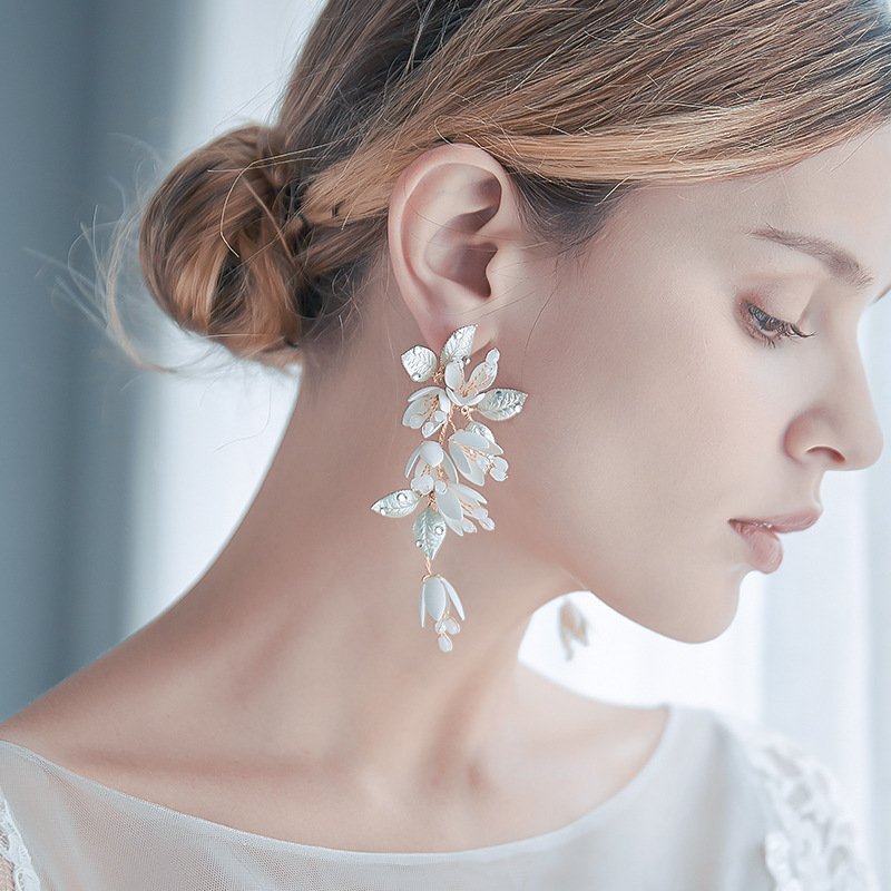 The Aurelia Zircon Tassel Earrings