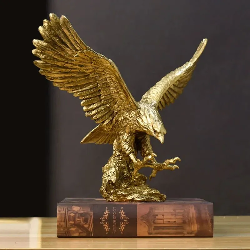 Nordic Golden Eagle Statue