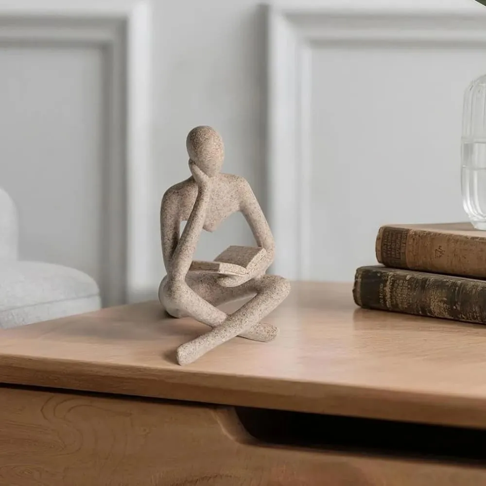 Modern Abstract Thinker Resin Statue