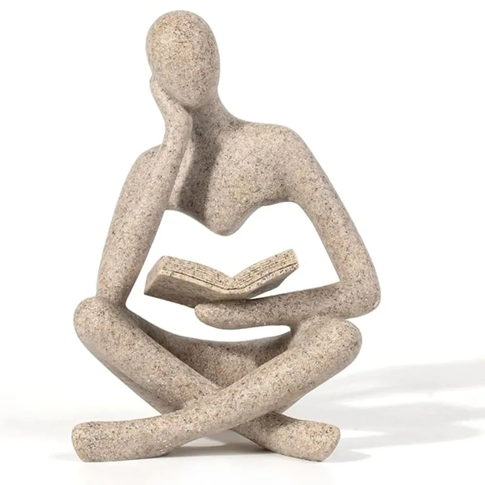 Modern Abstract Thinker Resin Statue