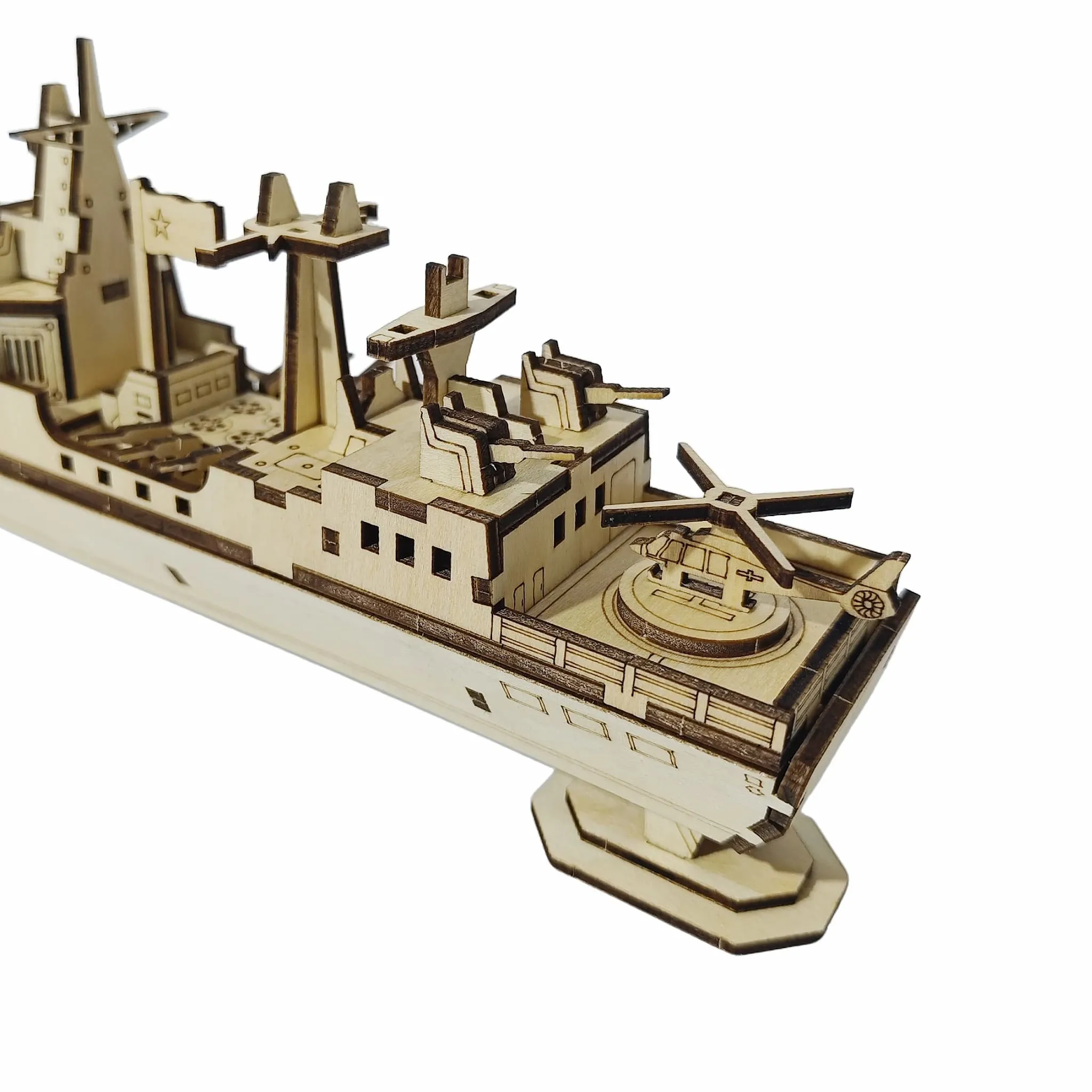 3D Wooden Warship Puzzle