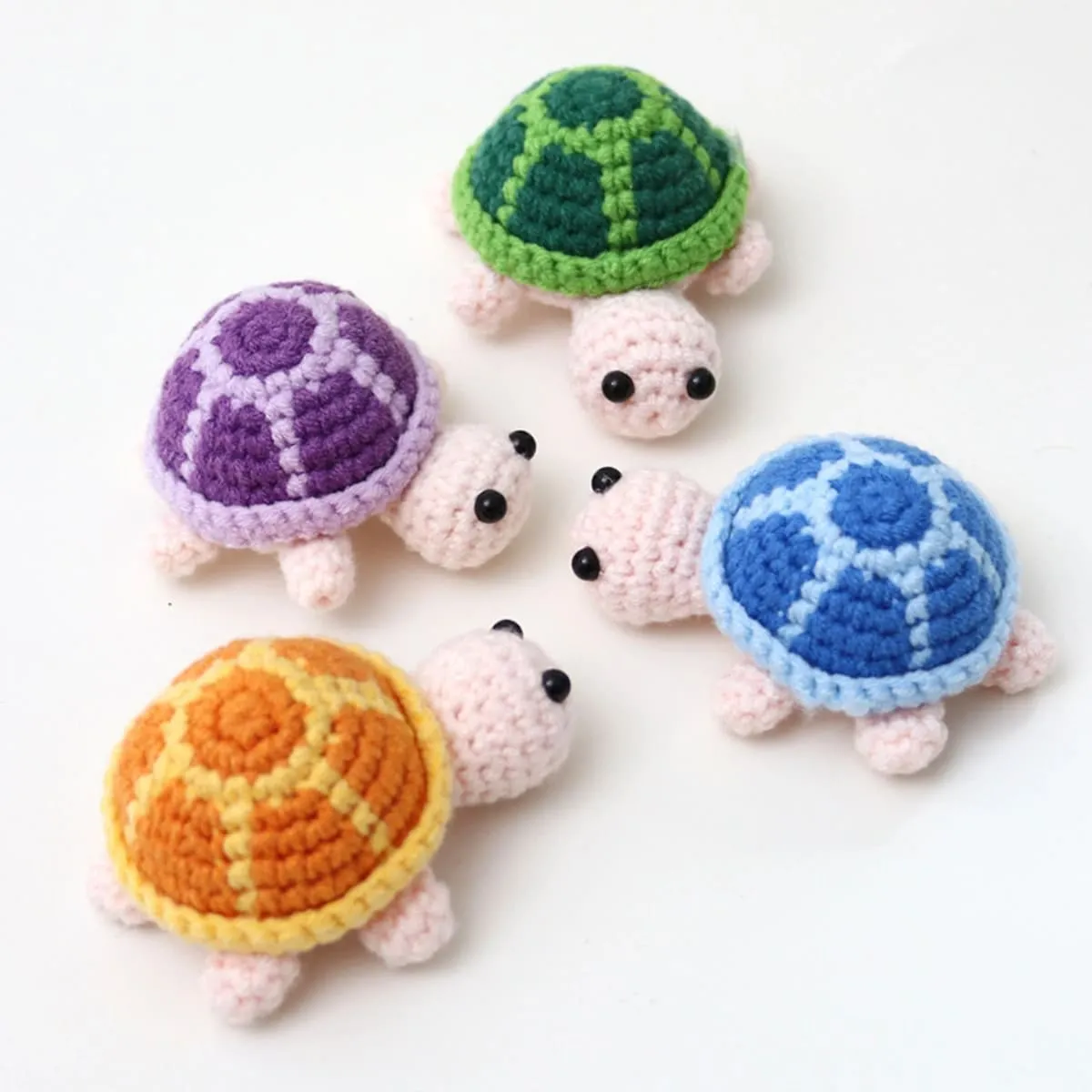 Handmade Crochet Turtle Pendant
