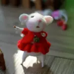 Hand-Woven Mouse doll