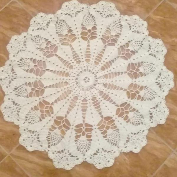 Crochet tablecloth for home