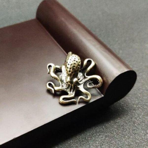 Brass Octopus Ornament, Handmade Pure Copper