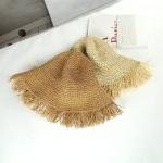 Straw Korean, Of Rough Edge, Large Wave Crochet Hat