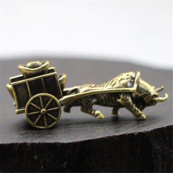 Handmade ox cart figurine