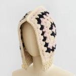 Bonnet chaud vintage crocheté à la main pour femme