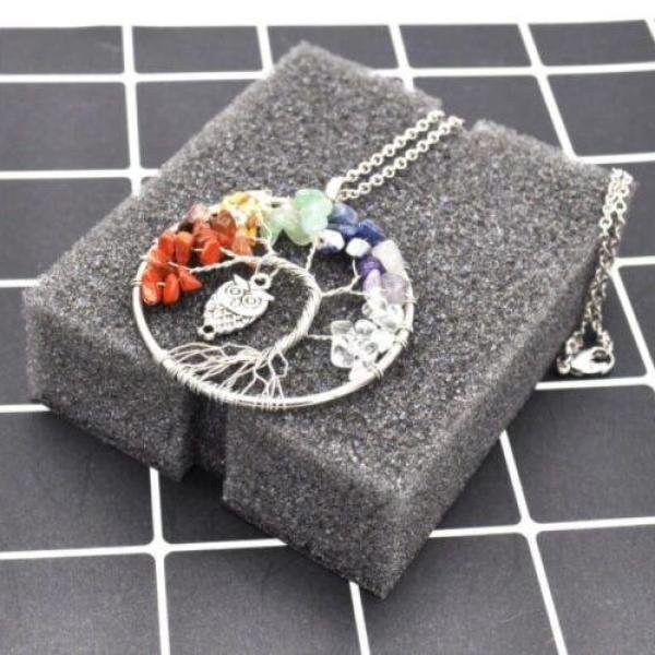 Collier pendentif en gravier de cristal coloré fait main