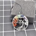 The Handmade pendant colorful crystal gravel necklace