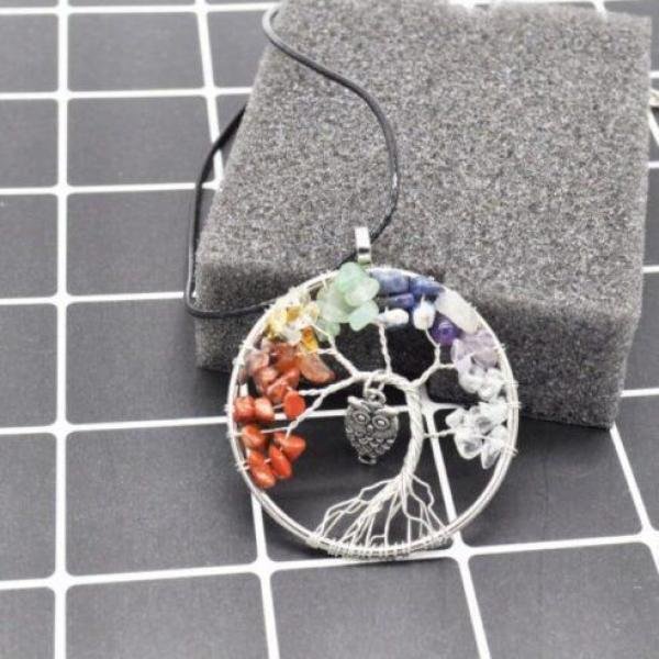 Collier pendentif en gravier de cristal coloré fait main