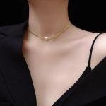 Pearl handmade chain clavicle necklace